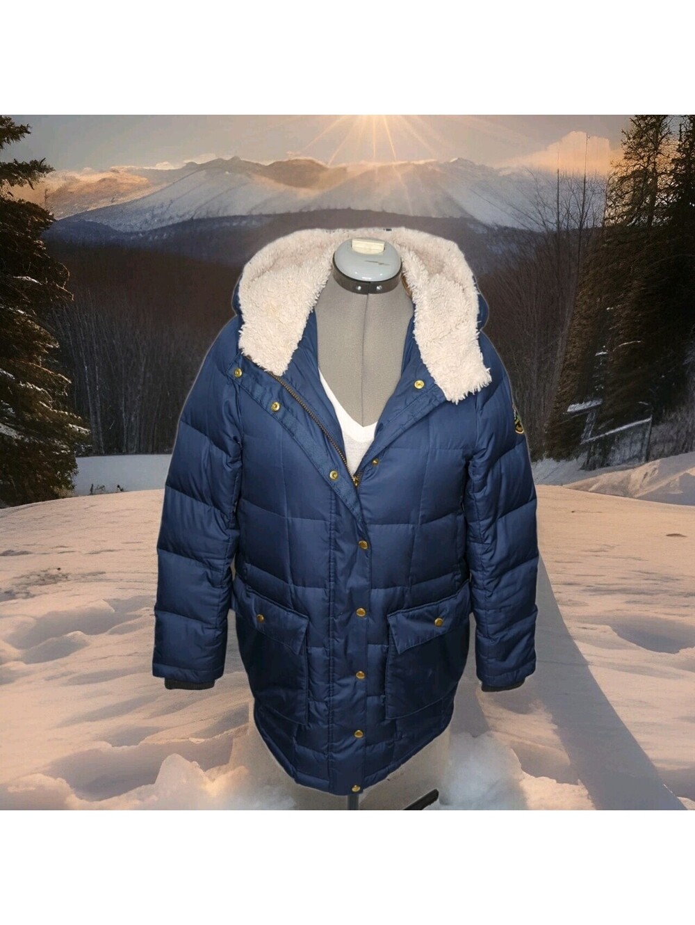 Eddie Bauer Down Winter Parka Jacket Ilaria Urbinati Limited Edition Wome Medium